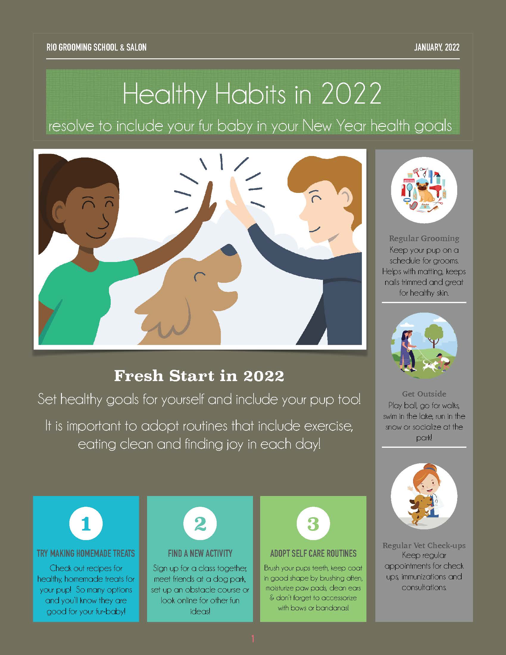 Healthy Habits in 2022 Poster